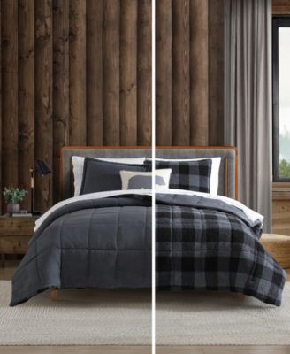 Cabin Plaid Reversible 3-Pc. Comforter Set, King