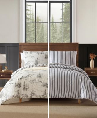 Rocky Mountain Cabin Reversible 2-Pc. Comforter Set, Twin