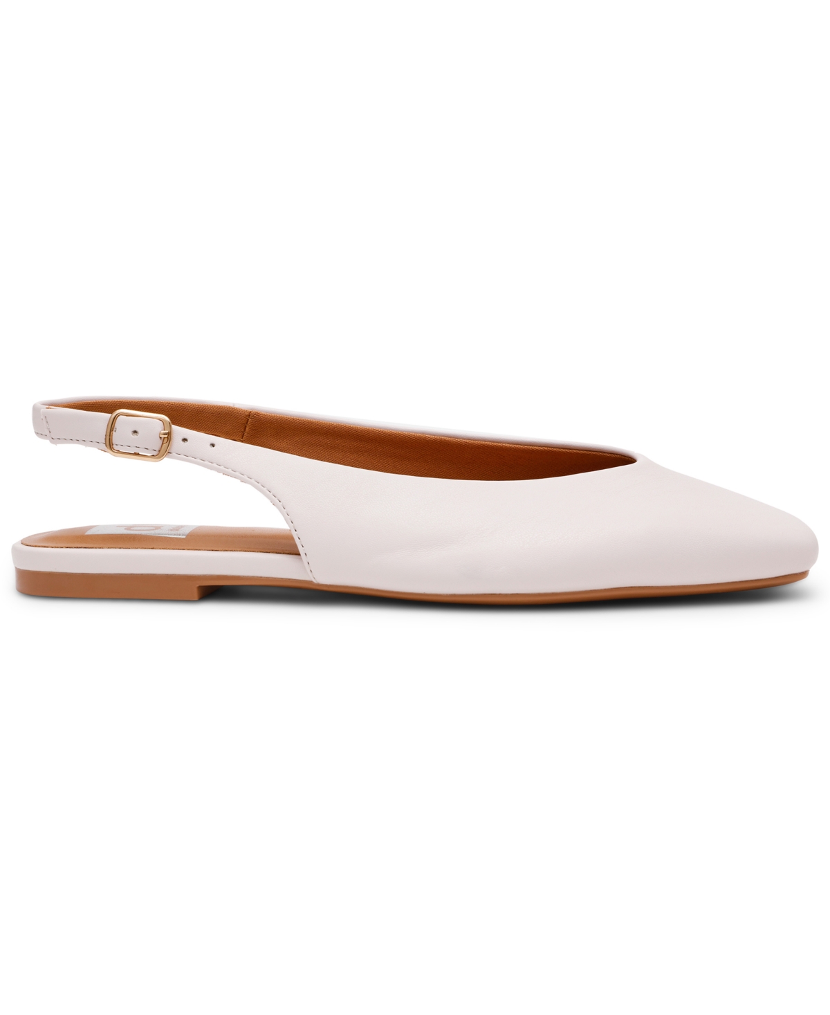 Dv Dolce Vita Women's Square-toe Slingback Flats In White