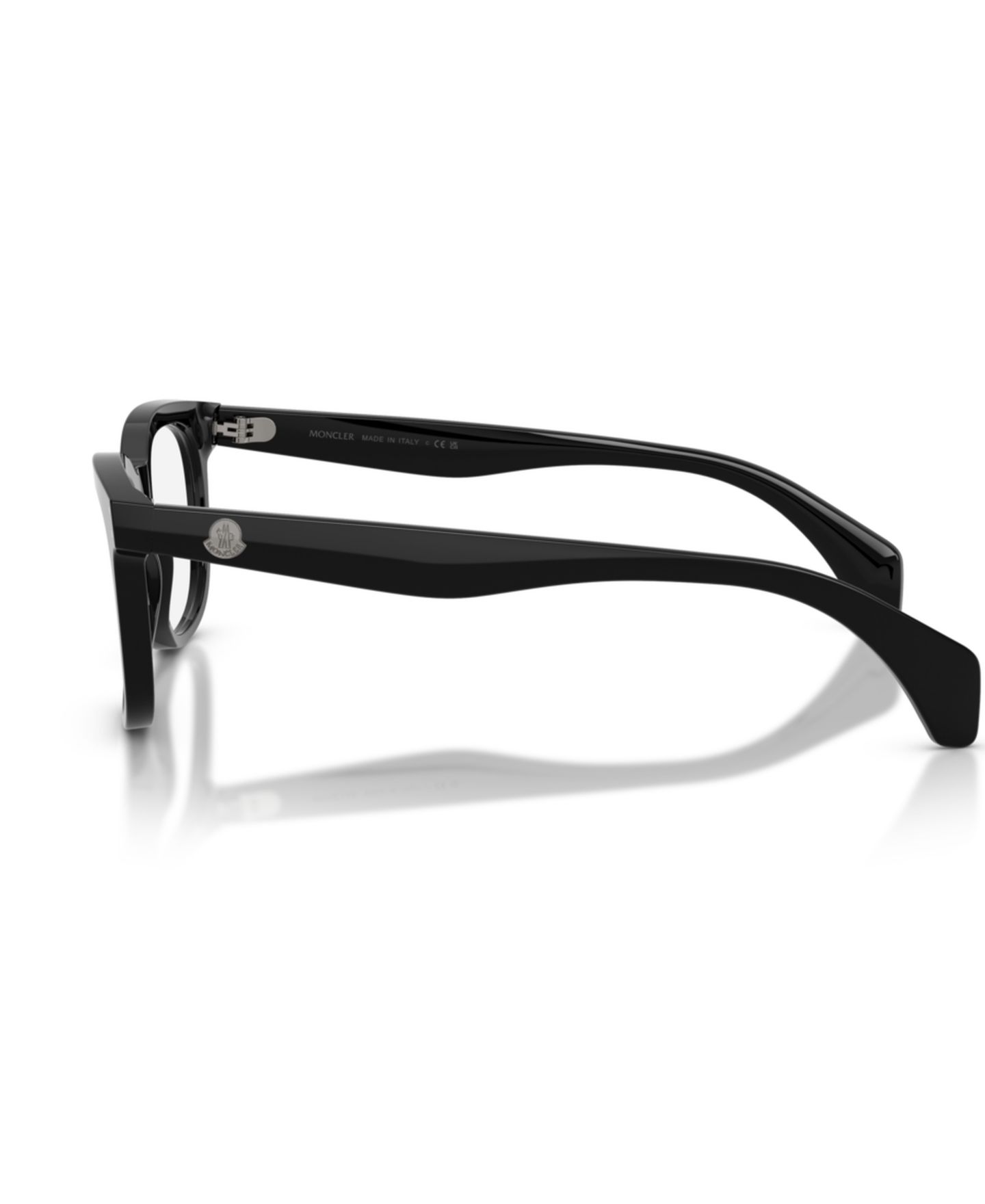 Очки Moncler Unisex Panthos Plastic ME2023 Eyeglasses, цвет: Блестящий чёрный — фото 3