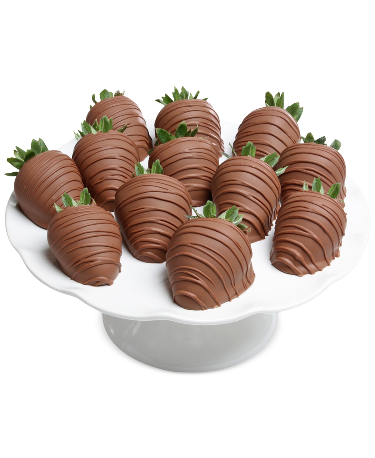 Shop Chocolate Covered Company 12-pc. Milk Chocolate Covered Strawberries In Brown
