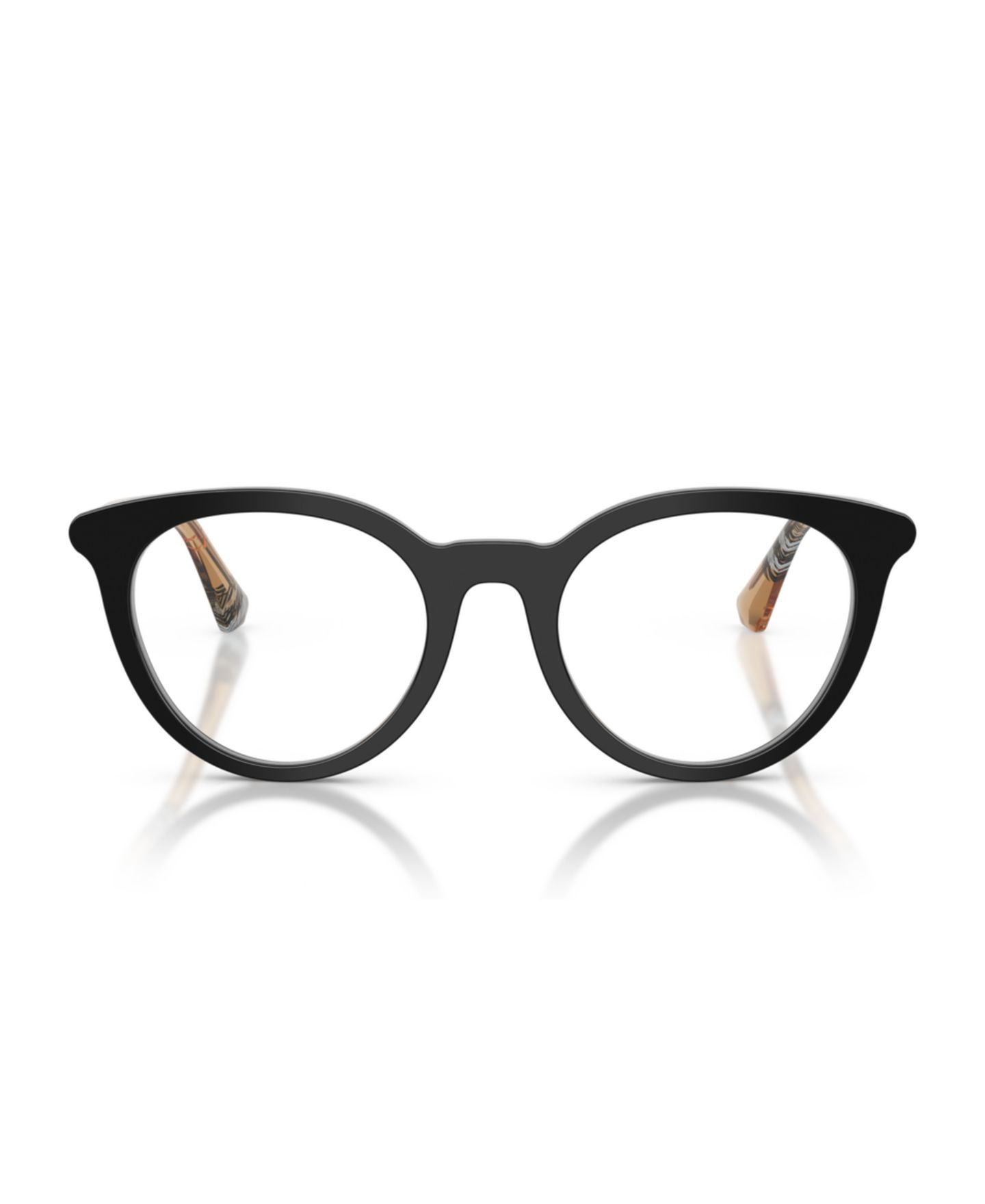 Женские очки Burberry Woman Round Plastic BE2429 Eyeglasses, цвет: Чёрный — фото 2