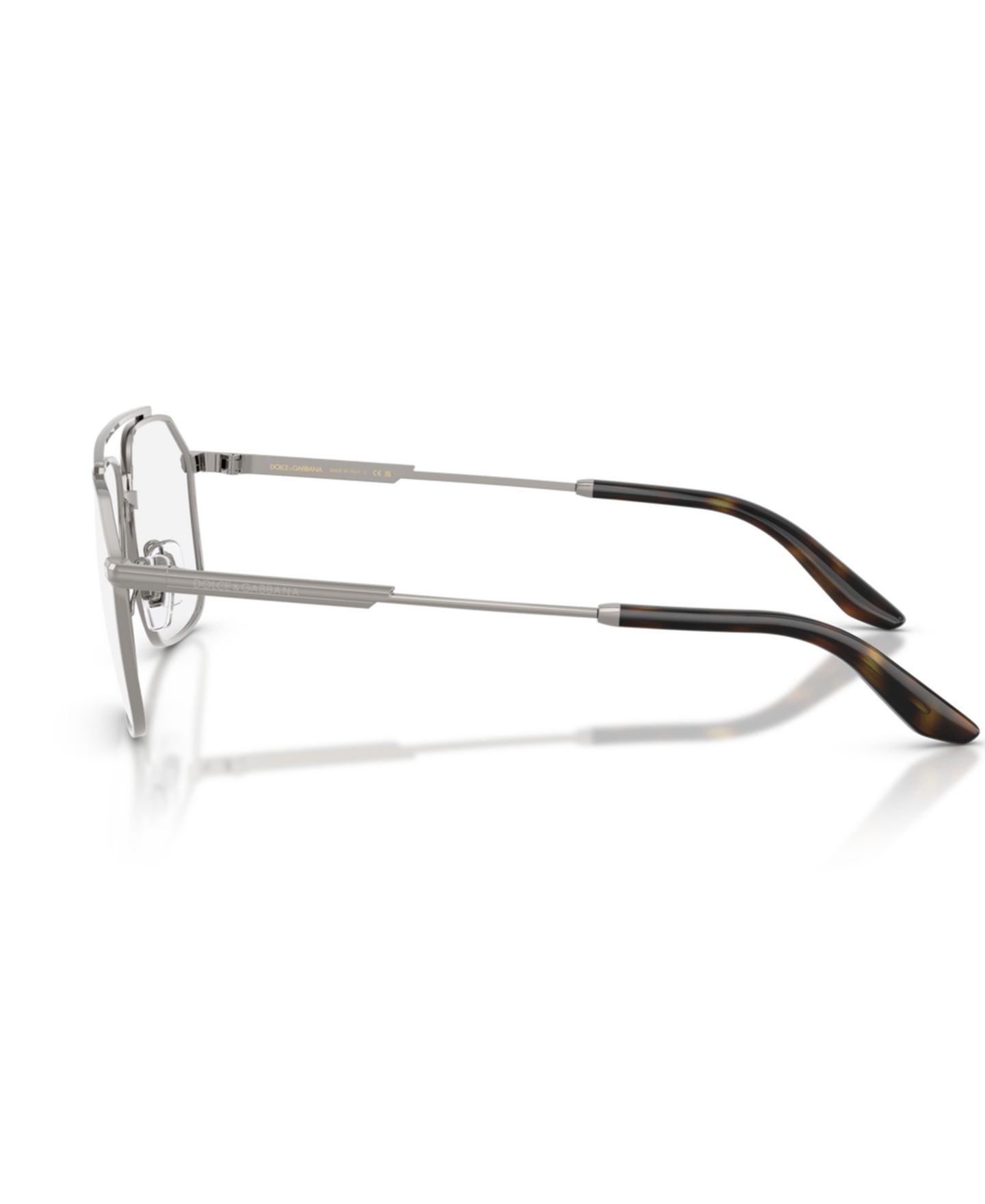 Мужские очки Dolce&Gabbana Man Pilot/Aviator Metal DG1364 Eyeglasses, цвет: Графитовый металлик — фото 3