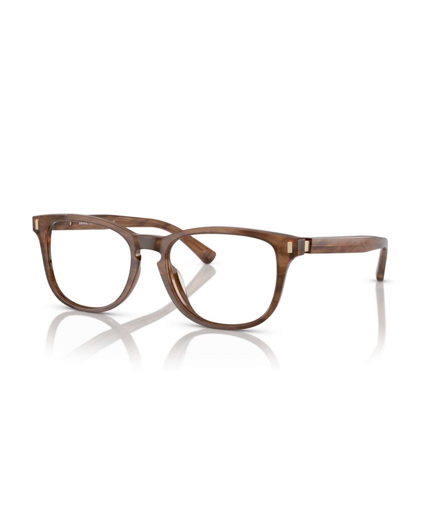 Мужские очки Brooks Brothers Man Round Plastic BB2060U Eyeglasses, цвет: Коричневый — фото 1