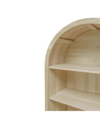 Arched Kitchen Pantry with Adjustable Shelves, Farmhouse Storage Cabinet for Kitchen, Dining, or Living Room