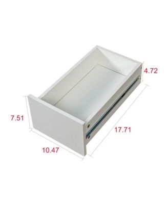 70.87" H Display Storage Cabinet with 4-Tier Shelves, 3 Side Drawers, and 4 Small Display Shelves for Home