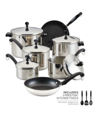 Classic Stainless Steel 15-Pc. Cookware Set