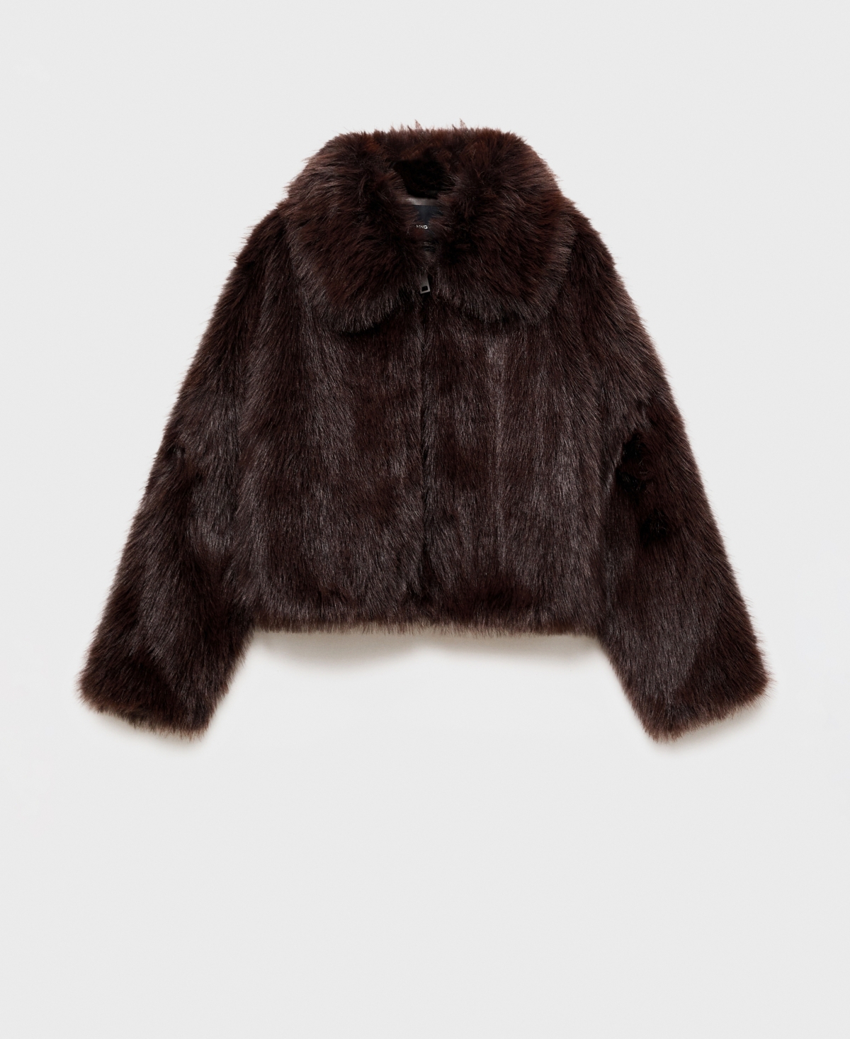 Mango Women's Faux Fur Collar Jacket