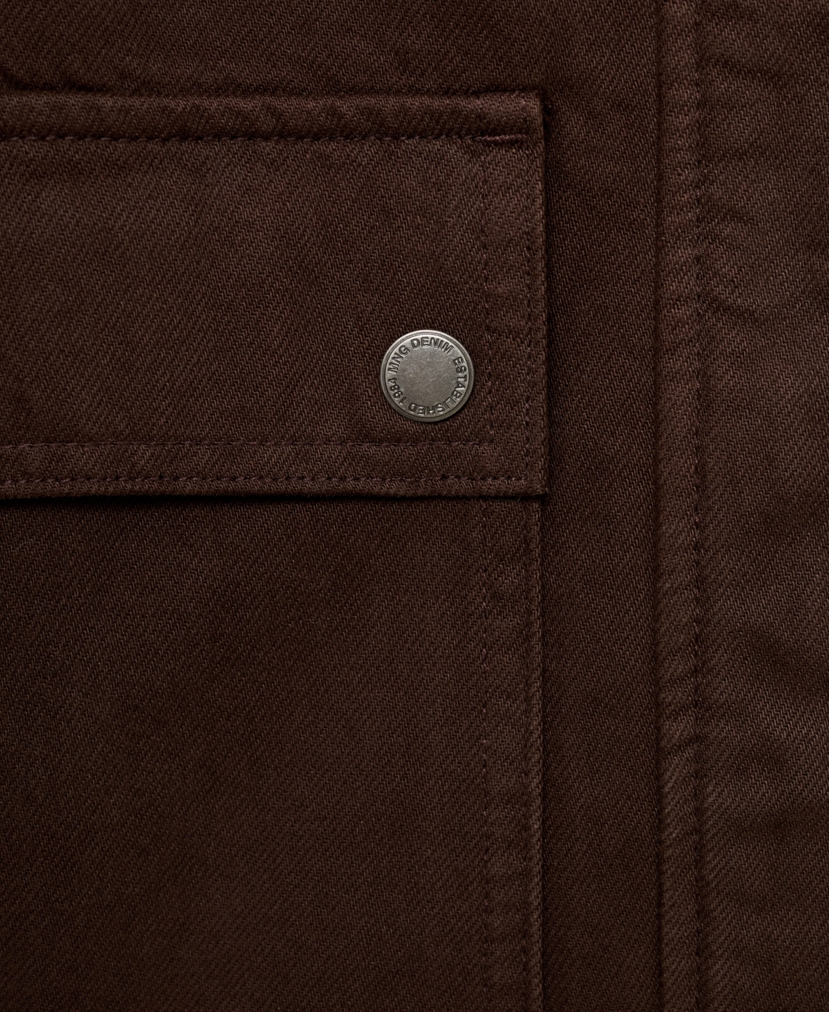 Mango Women's Leather-Effect Collar Denim Parka