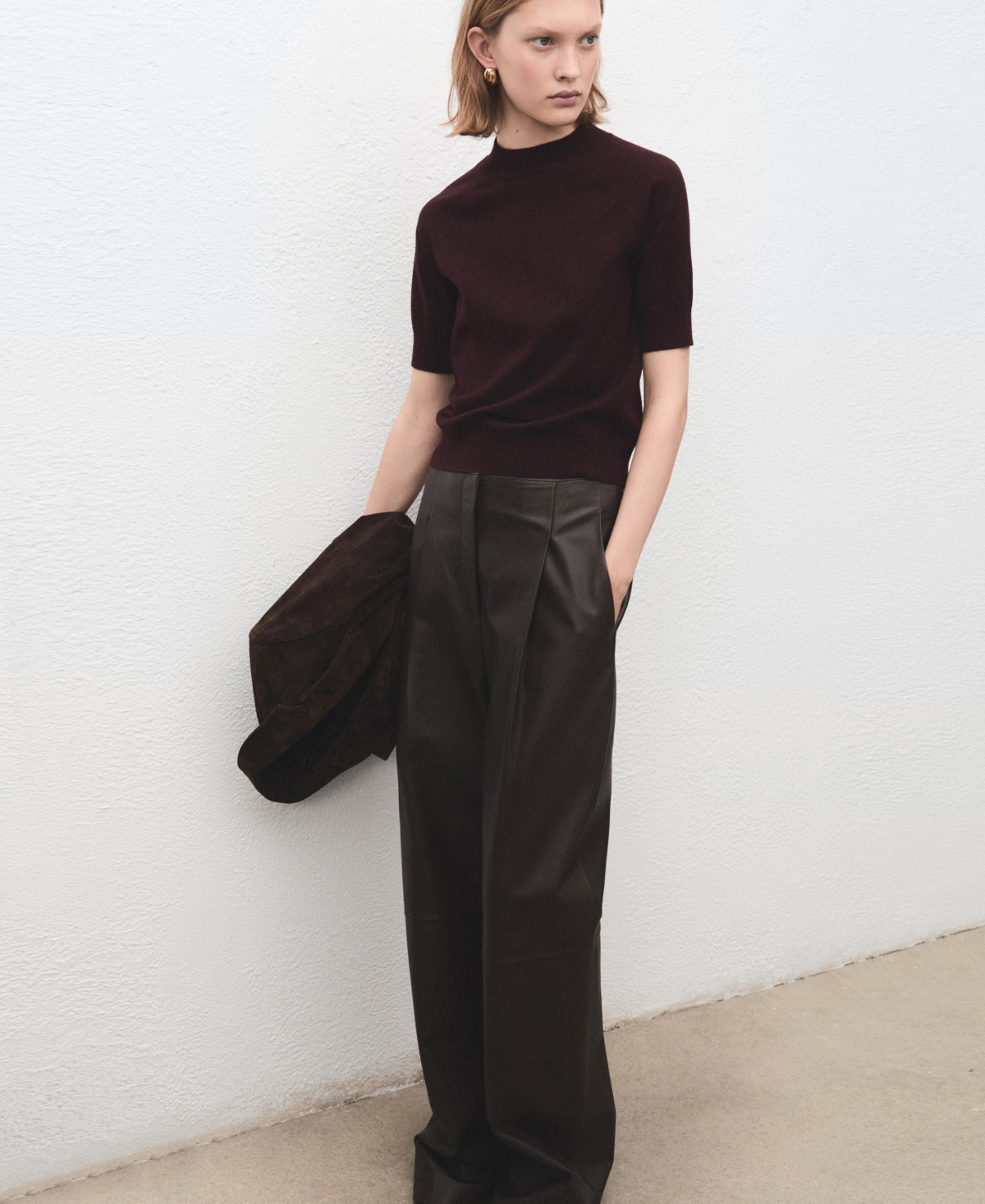 Mango Women's Short-sleeved Wool-blend Sweater In Multi