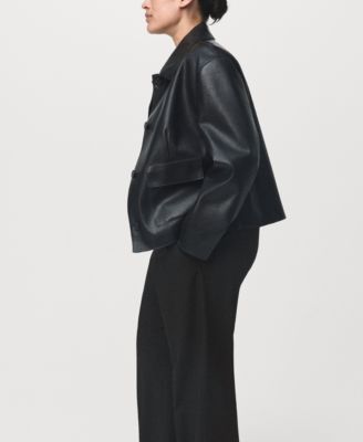 Women's Mid-Rise Cropped Straight-Leg Pants