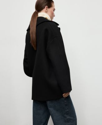 Women's Oversized Short Wool Coat