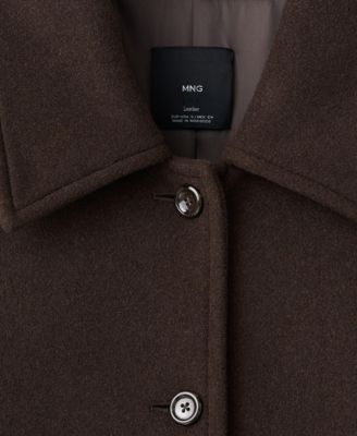 Women's Buttoned Wool Coat