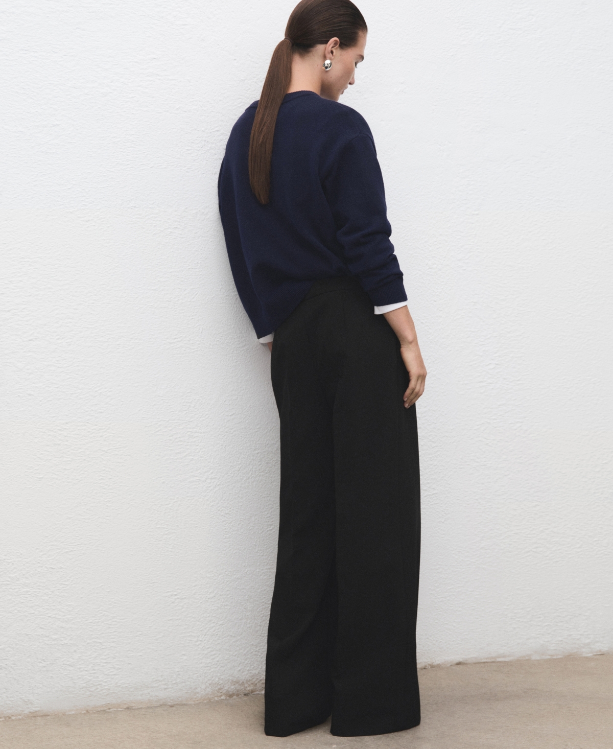 Mango Women's Combined Belt Pants In Black