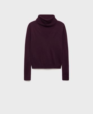 Women's Draped Neck Knitted Sweater