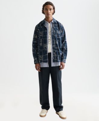 Men's All-Over Embroidered Shirt