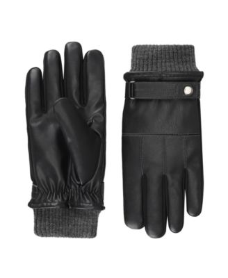 Isotoner Signature - Men's SleekHeat Touchscreen Rib Knit Cuff Gloves