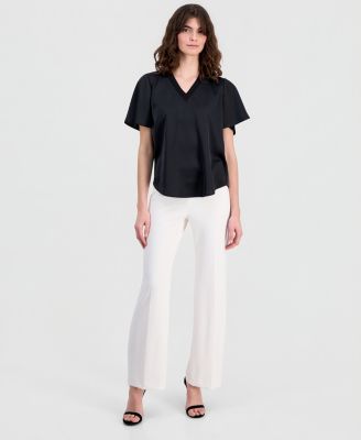 Women's V-Neck Short-Sleeve Top