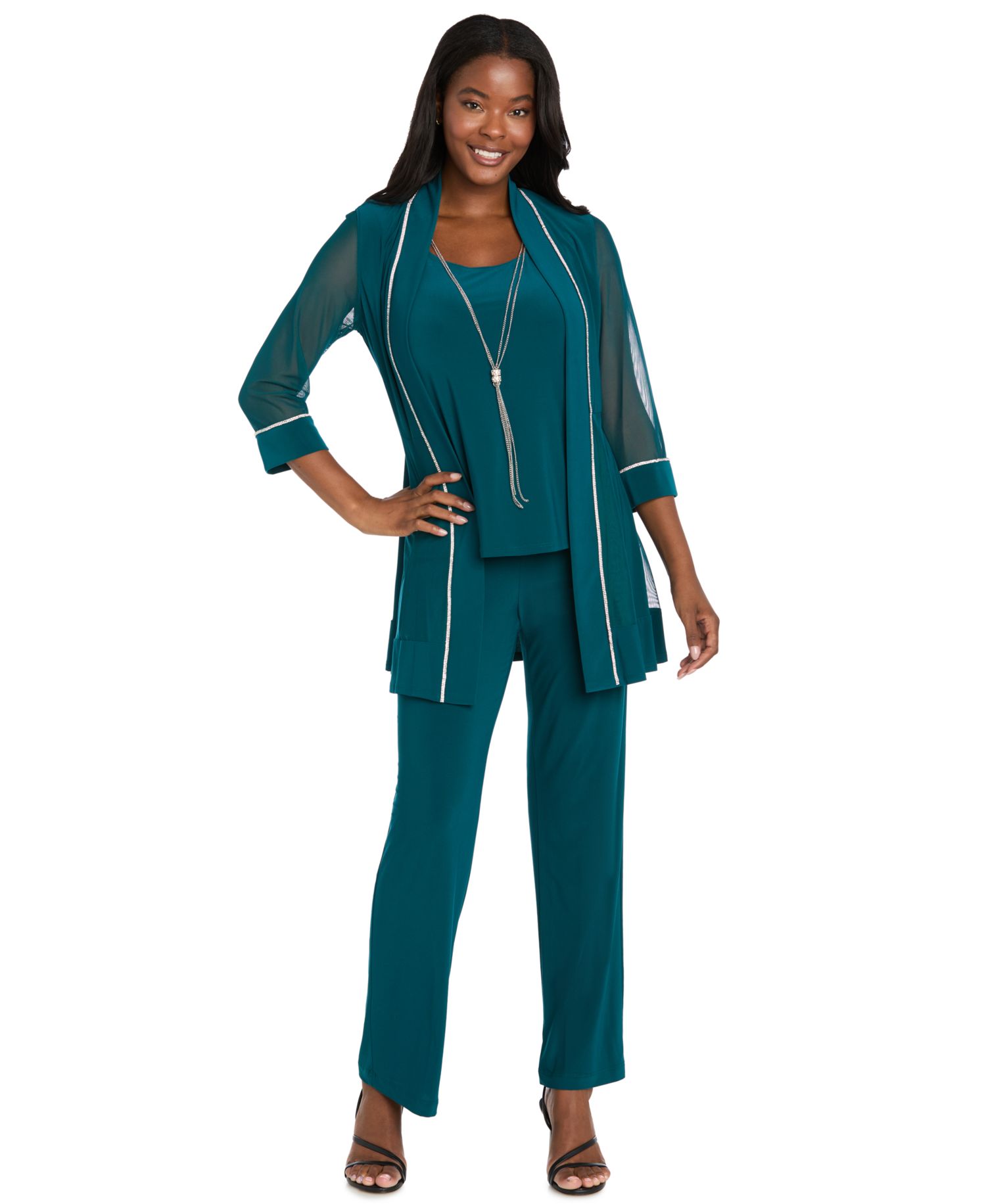 Women's Layered-Look Top & Pants