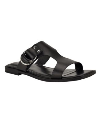 Women's Meritt Leather Flat Slip-On Sandals