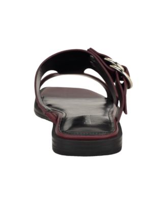 Women's Meritt Leather Flat Slip-On Sandals