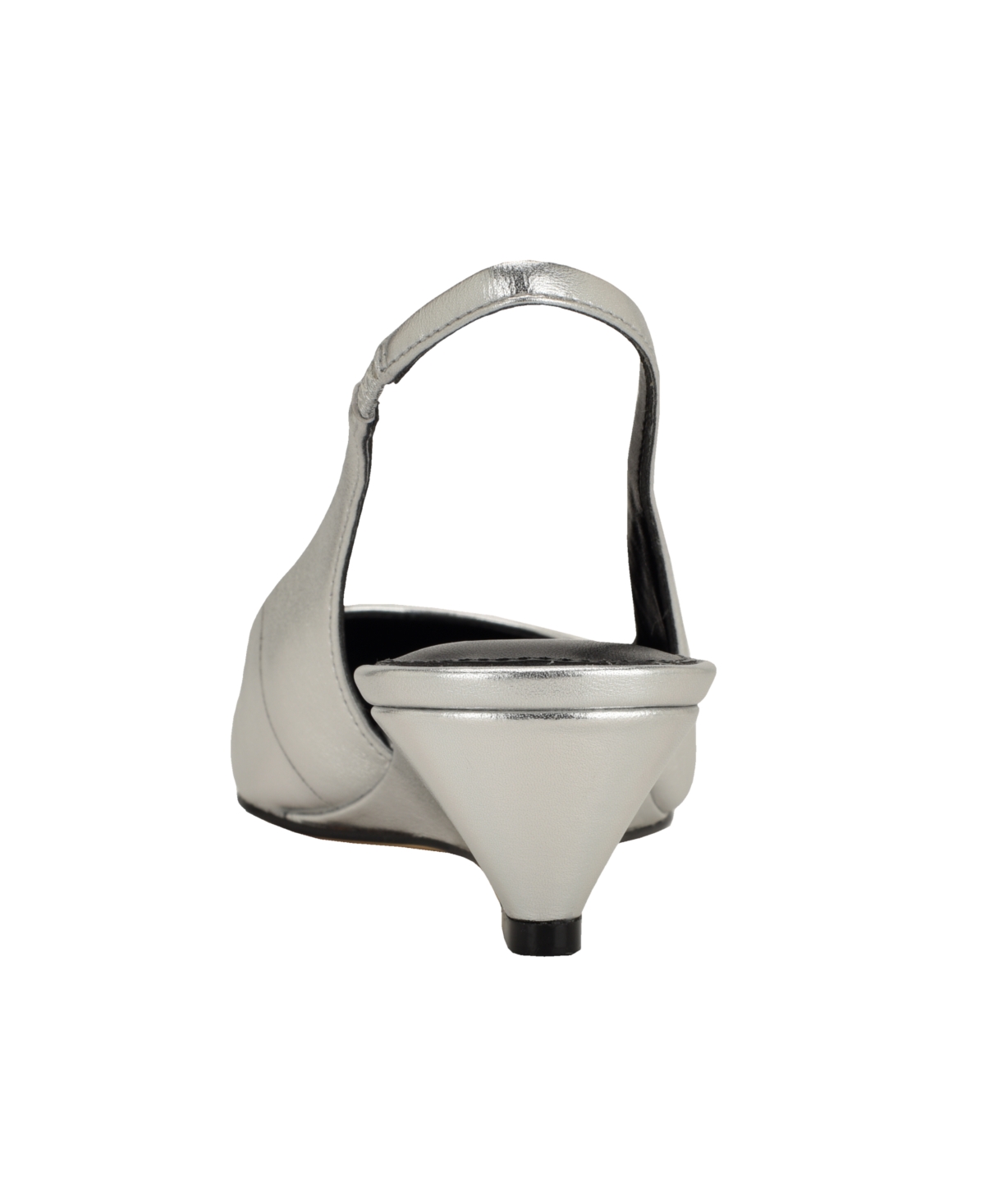 Calvin Klein Mavalyn Slingback Pointed Toe Wedge Pump In Metallic