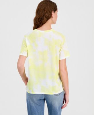 Juniors' Cinnamoroll Tie-Dye Short-Sleeve T-Shirt