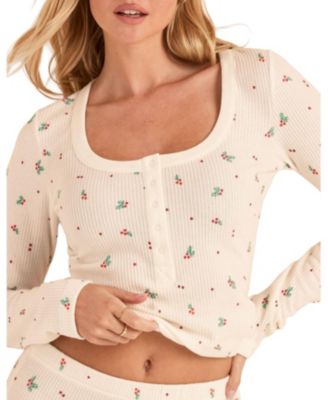 Women's Kathy Waffle Pajama Set