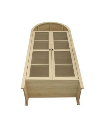 70.28" Tall Arched Kitchen Pantry with Adjustable Shelves, Farmhouse Storage Cabinet for Kitchen and Dining Room