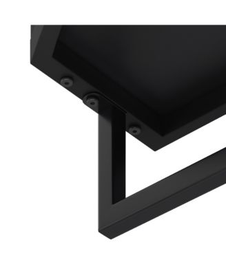 23.62" Modern Arched Glass Double-Door Wardrobe with Shatterproof Mirror, Double-Layer Storage & Towel Rack