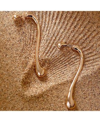 Women's The Back-Drip Drop Earrings - California Gold