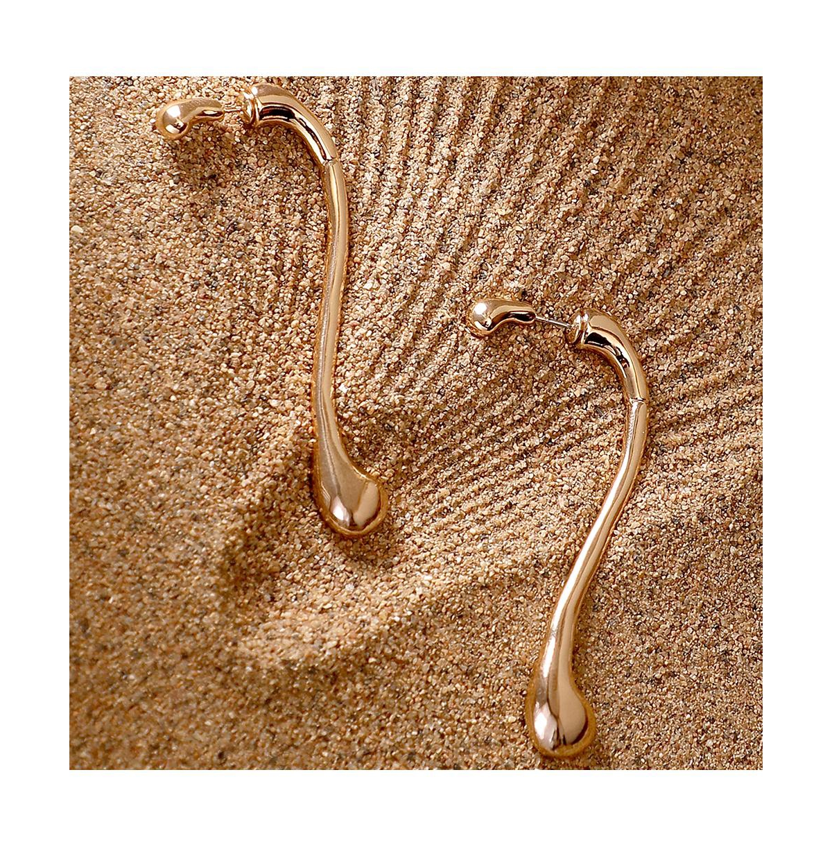 Women's The Back-Drip Drop Earrings - California Gold