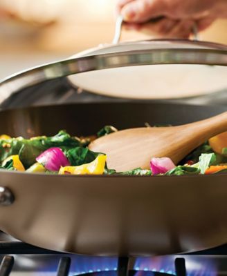 Advanced Home Hard-Anodized Nonstick Wok with Side Handles, 14"