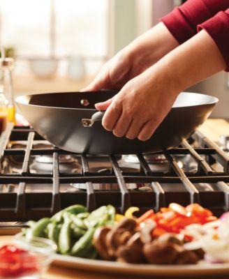 Advanced Home Hard-Anodized Nonstick Wok with Side Handles, 14"