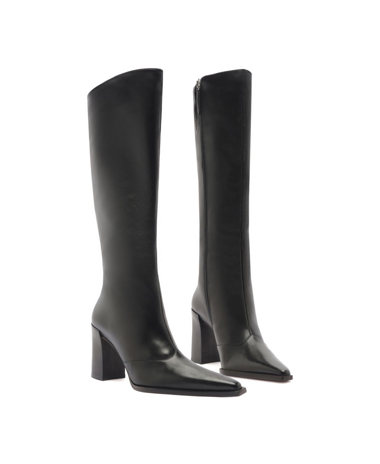 Женские ботинки Schutz Women Raffaela Up Pointed Toe Dress Boots, цвет: Чёрный — фото 11