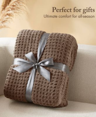 Rowan Waffle Knit Chenille Throw, 50" x 60"