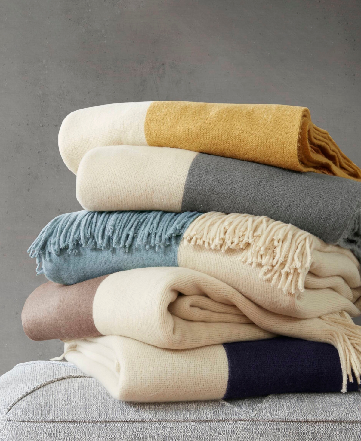 Ink+Ivy Stockholm Color Block Throw, 50" x 60"