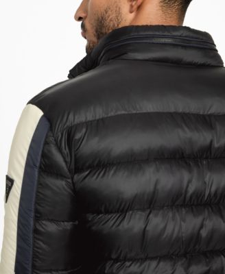 Men's Regular-Fit Color-Block Puffer Jacket
