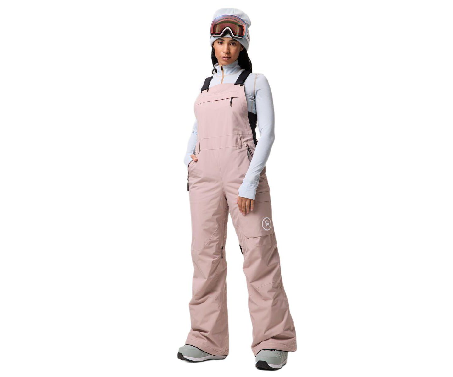 Женские брюки Backcountry CrestCruiser Insulated Bib Insulated Ski and Snowboard, цвет: Коричневый — фото 1