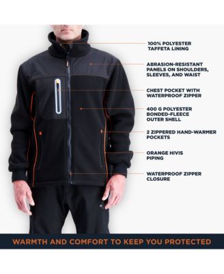 Big & Tall PolarForce Hybrid Fleece Jacket Warm Winter Coat, Lightweight, Flexible, Insulated Performance