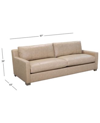 Stacia 97" Leather Upholstery Sofa