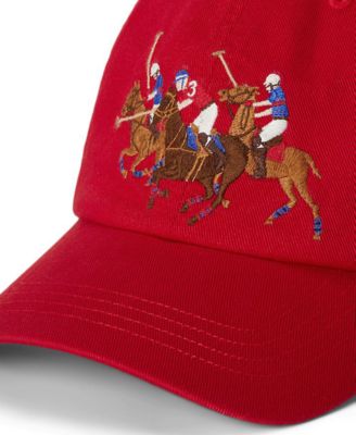 Boys 2-7 Triple-Pony Cotton Twill Ball Cap