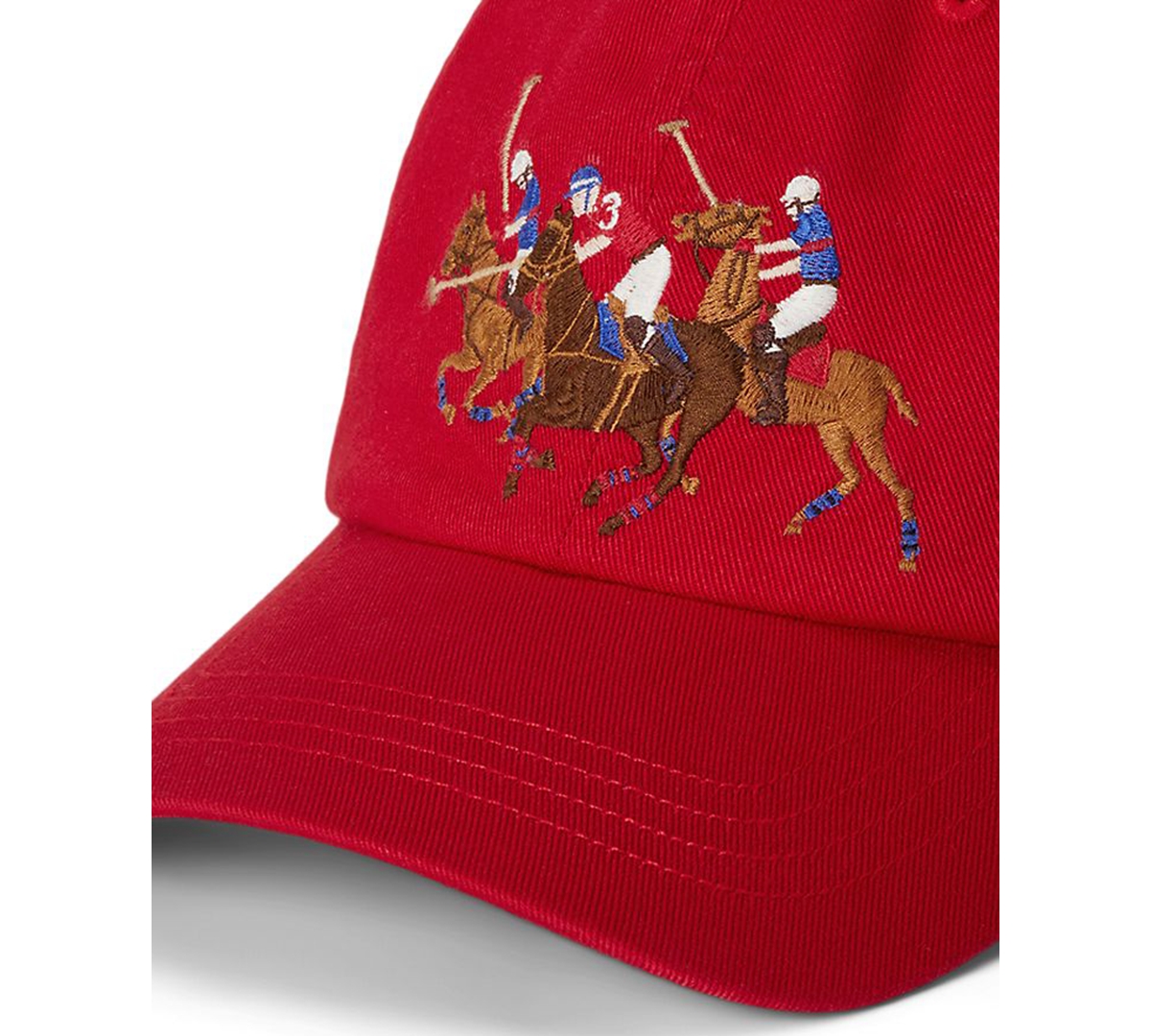 Polo Ralph Lauren Boys 8-20 Triple-pony Cotton Twill Ball Cap In Red