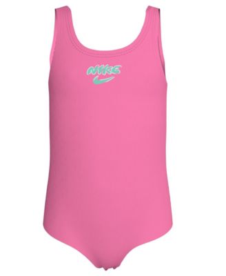 Girls' 4-6X Doodle Floral U-Back Swimsuit