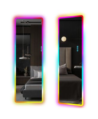 RGB LED Full-Length Mirror with Adjustable Ambient Light