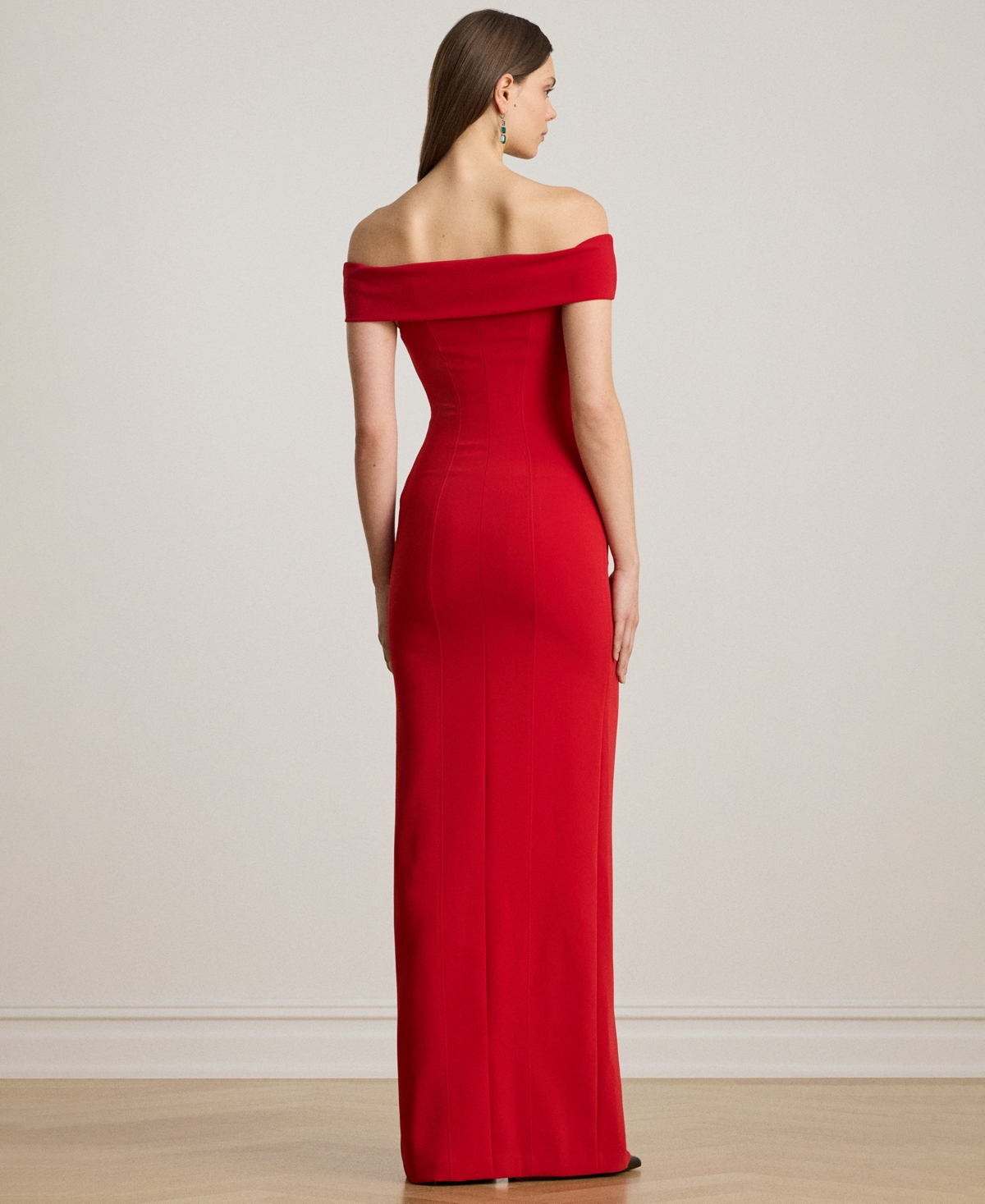 Ralph Lauren Women's Off-the-shoulder Maxi Dress In Red
