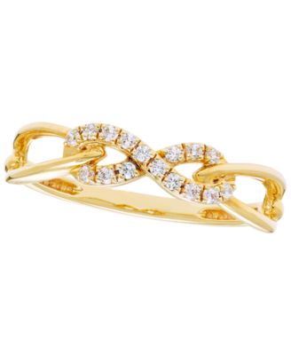 Macy's - Diamond Ring (1/8 ct. t.w.) in 14K Yellow Gold
