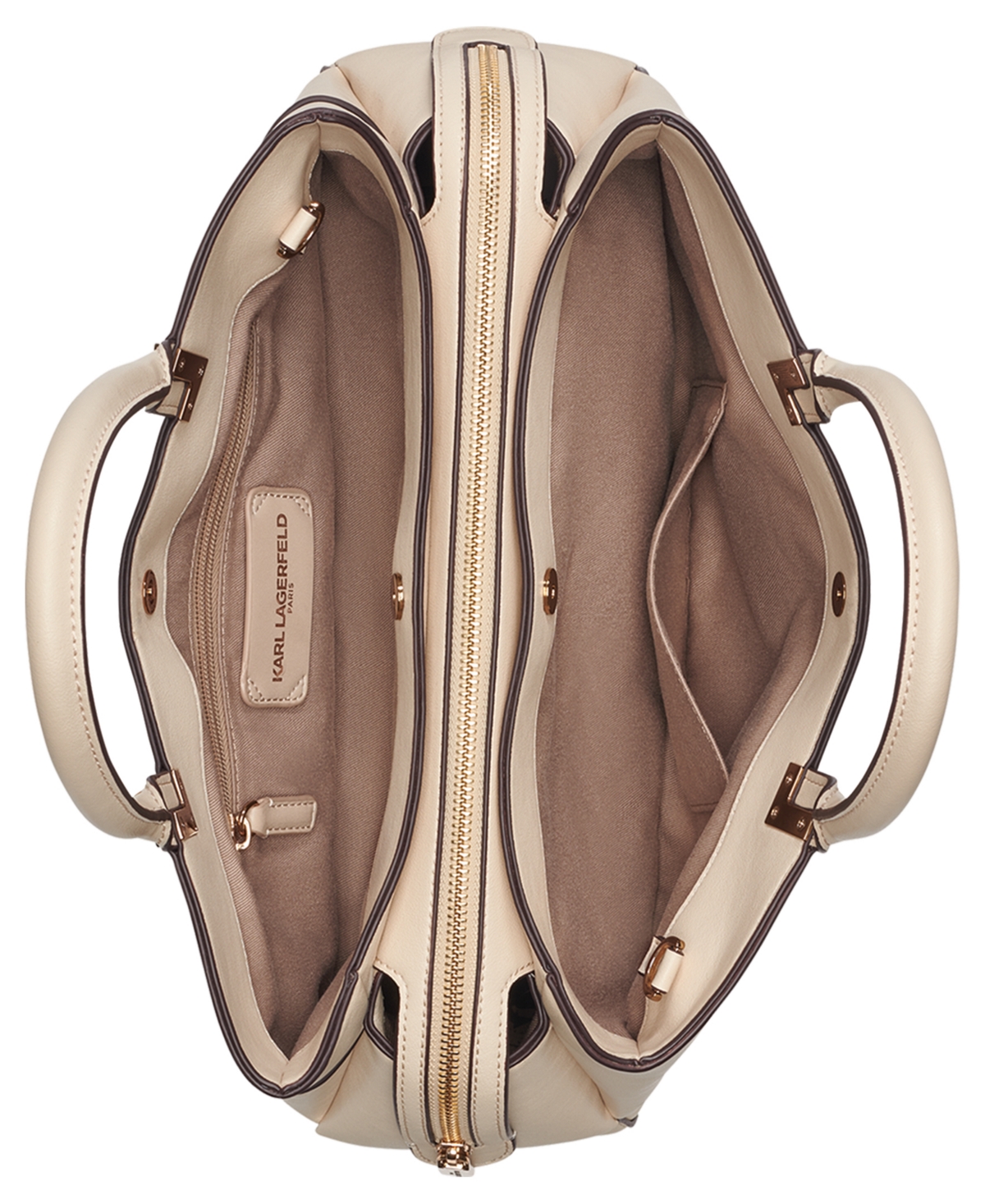 Karl Lagerfeld Meribel Large Satchel Bag In Brown