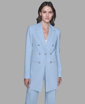 Women's Long One-Button Blazer Jacket