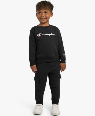 Boys' Toddler 2T-4T Crewneck T-Shirt and Pants, 2-Piece Set